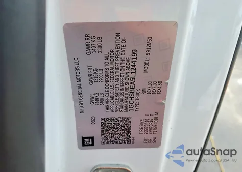 2020 Chevrolet Colorado from USA, damaged, VIN 1GCHSBEA5L1244199